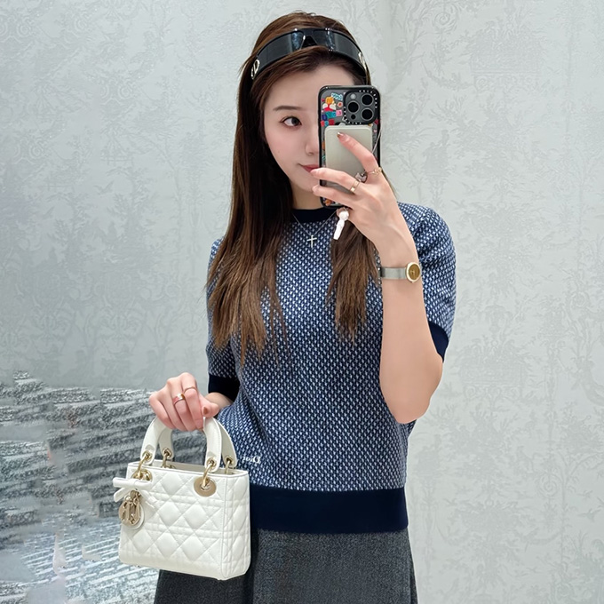 9A+ quality dior houndstooth knit t-shirt